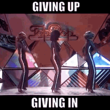 Three Degrees Giving Up Giving In GIF - Three Degrees Giving Up Giving In Disco GIFs