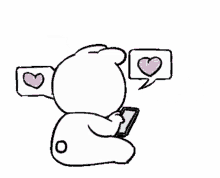 love you texting hearts