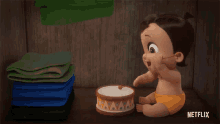 toddler drumming