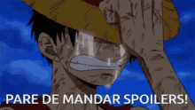 Pare De Mandar Spoilers One Piece GIF - Pare De Mandar Spoilers One Piece Intinhas GIFs