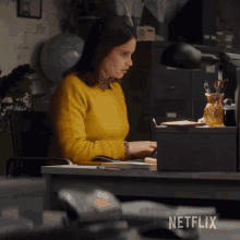 Typing Ellie Haworth GIF - Typing Ellie Haworth The Last Letter From Your Lover GIFs
