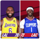 Los Angeles Lakers (78) Vs. Los Angeles Clippers (72) Third-fourth Period Break GIF - Nba Basketball Nba 2021 GIFs