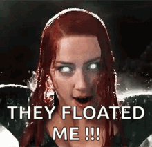 They Floated Me Aqua Man GIF - They Floated Me Aqua Man Amber Heard GIFs