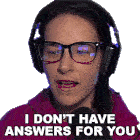 I Dont Have Answers For You Cristine Raquel Rotenberg Sticker - I Dont Have Answers For You Cristine Raquel Rotenberg Simply Nailogical Stickers
