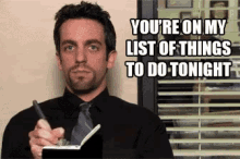 List Of Things To Do GIF - Ryan Theoffice Pickuplines GIFs