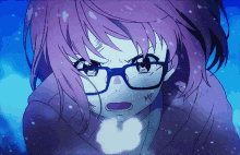 mirai kuriyama kyoukai no kanata anime panting breathing hard mirai kuriyama kyoukai no kanata anime panting breathing hard