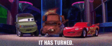 Cars Tow Mater GIF - Cars Tow Mater It Has Turned GIFs