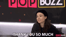 Thank You So Much Ellen Page GIF - Thank You So Much Ellen Page Popbuzz Meets GIFs