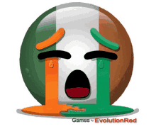 Bratach Na Héireann Emoji Evolutionred GIF - Bratach Na Héireann Emoji Evolutionred Sad Emoji GIFs