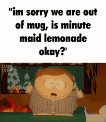 Mug Minute Maid Lemonade GIF - Mug Minute Maid Lemonade Panic GIFs