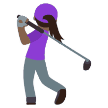 golfing joypixels lets play golf golfer swing