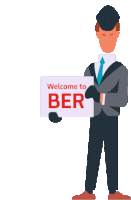Welcome To Ber Looking Sticker - Welcome To Ber Looking Guy Stickers