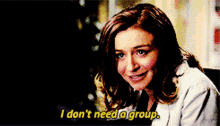 Greys Anatomy Amelia Shepherd GIF - Greys Anatomy Amelia Shepherd I Dont Need A Group GIFs