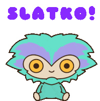Slatko Cute Sticker - Slatko Cute Winking Stickers