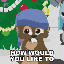 How Would You Like To Sing And Dance With Us For A While Beavery GIF - How Would You Like To Sing And Dance With Us For A While Beavery South Park GIFs