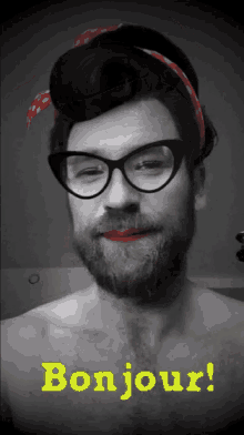 Bonjour Gay Beard GIF - Bonjour Gay Beard Hello GIFs