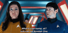 what is your name sir just call me number one spock number one star trek short treks