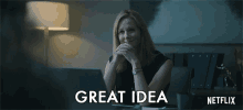 Great Idea Laura Linney GIF - Great Idea Laura Linney Wendy Byrde GIFs