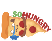 Food Hungry Sticker - Food Hungry Bitcoin Stickers