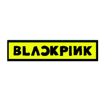 black pink sticker
