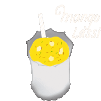 Mango Lassi Buttermilk Sticker - Mango Lassi Lassi Buttermilk Stickers