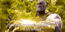 avengers infinity war marvel thanos gauntlet time to checkmate that ass