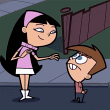 Give A Kiss Timmy Turner GIF - Give A Kiss Timmy Turner Trixie Tang GIFs