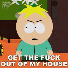get the fuck out of my house butters south park s20e7 oh jeez