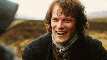 Sam Heughan Outlander GIF - Sam Heughan Outlander Laugh GIFs
