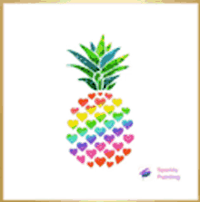 Pineapple Pineapples GIF - Pineapple Pineapples Hearts GIFs
