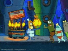 Spongebob Squarepants Sell GIF - Spongebob Squarepants Sell Fresh Torches GIFs