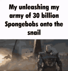 snail spongebob spongebob army immortal snail