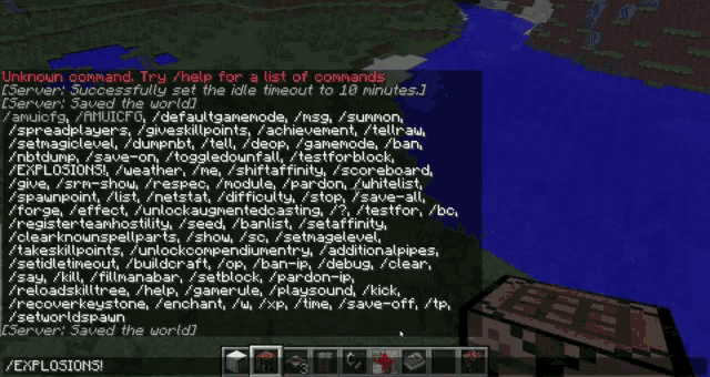 In how minecraft chat to Trying to