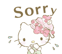 Sorry I Apologize Sticker - Sorry I Apologize Hello Kitty Stickers