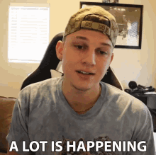 A Lot Is Happening Conner Bobay GIF - A Lot Is Happening Conner Bobay So Many Things Happened GIFs
