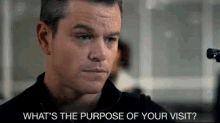 What'S The Purpose Of Your Visit? GIF - Jason Bourne Bourne GIFs