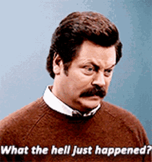 Ron Swanson Parks And Rec GIF - Ron Swanson Parks And Rec What The Hell GIFs