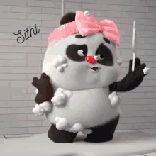 Cute Panda Sithi Sarker GIF - Cute Panda Sithi Sarker Aham Sithi GIFs