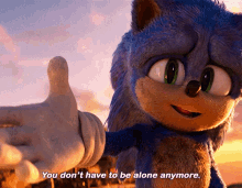 Sonic Movie2 You Dont Have To Be Alone Anymore GIF - Sonic Movie2 You Dont Have To Be Alone Anymore Sonic And Knuckles GIFs