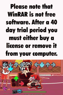 winrar is not free software