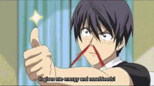 Anime Nose Bleed GIF - Anime Nose Bleed T Humbs Up GIFs