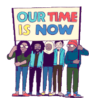 Our Time Is Now Justice Sticker - Our Time Is Now Time Justice Stickers