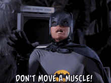 Batman Dont Move A Muscle GIF - Batman Dont Move A Muscle Wait A Second GIFs