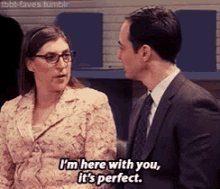 Perfect GIF - The Big Bang Theory Im Here With You Its Perfect GIFs