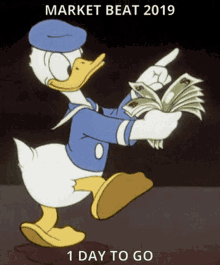 Market Beat One Day To Go GIF - Market Beat One Day To Go Donald Duck GIFs