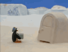 Pingu Delivery GIF - Pingu Delivery Package GIFs