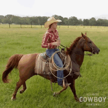 Riding Horse Katey Jo Gordon GIF - Riding Horse Katey Jo Gordon Ultimate Cowboy Showdown GIFs
