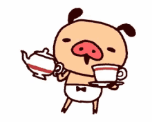 Coffee Waiter GIF - Coffee Waiter Pig GIFs