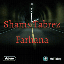 Farhana Shams Tabrez GIF - Farhana Shams Tabrez Tunnel GIFs