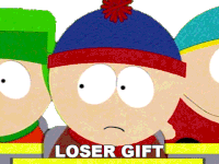 Loser Gift Eric Cartman Sticker - Loser Gift Eric Cartman Kyle Broflovski Stickers